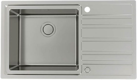 Фото товара: ALVEUS RANDO 50L UP SAT-90 FS, мойка, нержавеющая сталь сатин (в комплекте с сифоном 1123351)