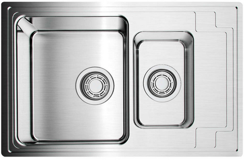 Фото товара: Omoikiri Mizu 78-2-IN, мойка, нержавеющая сталь