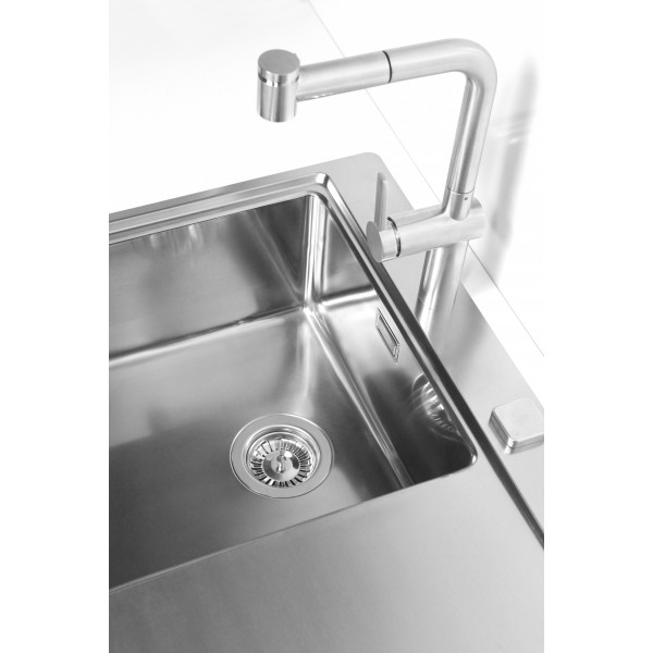 Детальное фото товара: ALVEUS PURE 40R new KMB 90, мойка, нержавеющая сталь, правая (в комплекте с сифоном 1148858)