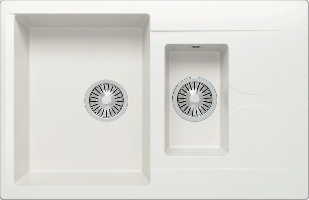 Фото товара: Polygran BRIG-770, мойка, мрамор, белый хлопок 36