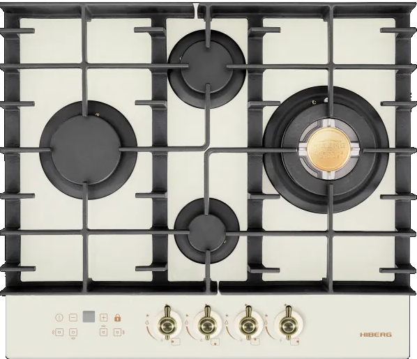 HIBERG VM 6145 RY Детальное фото товара: HIBERG VM 6145 RY газовая поверхность