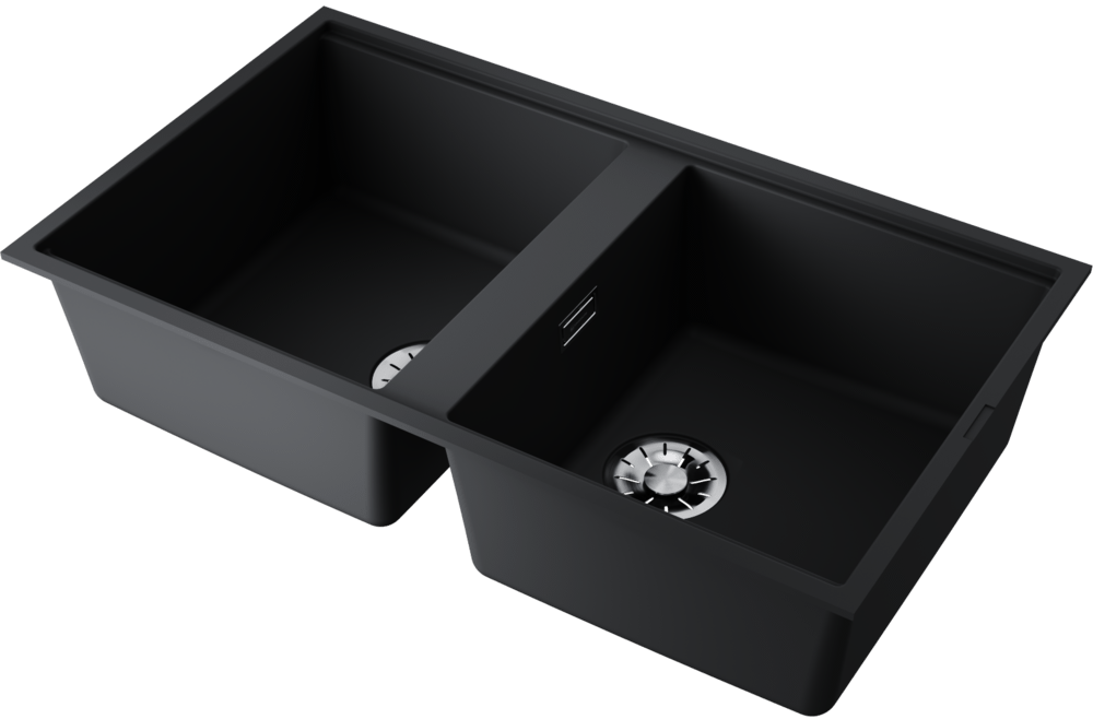Детальное фото товара: Omoikiri Kitagawa 83-2-U-GB, мойка, керамика, графит