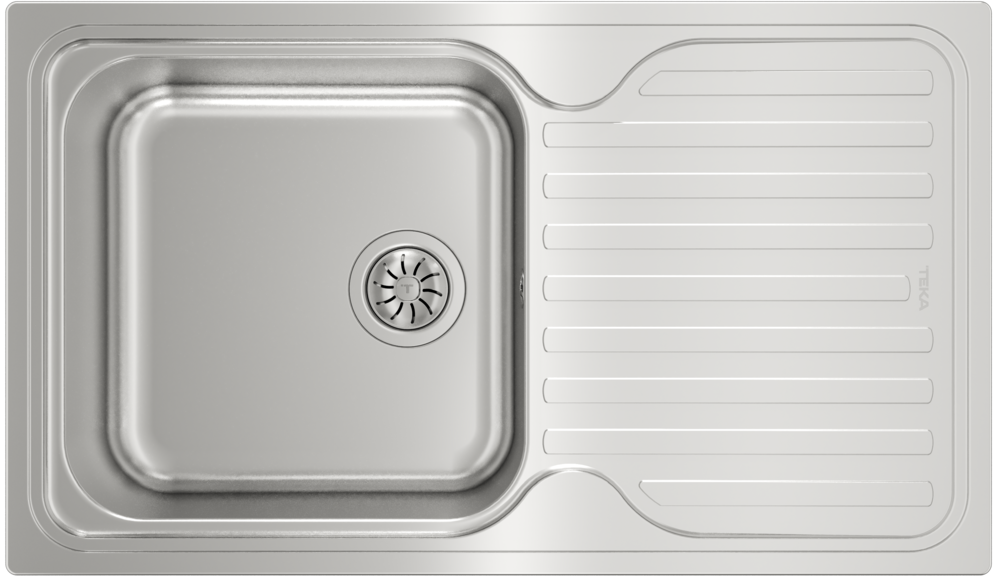 Фото товара: Teka CLASSIC 1B 1D POLISHED, мойка, нержавеющая сталь полированная