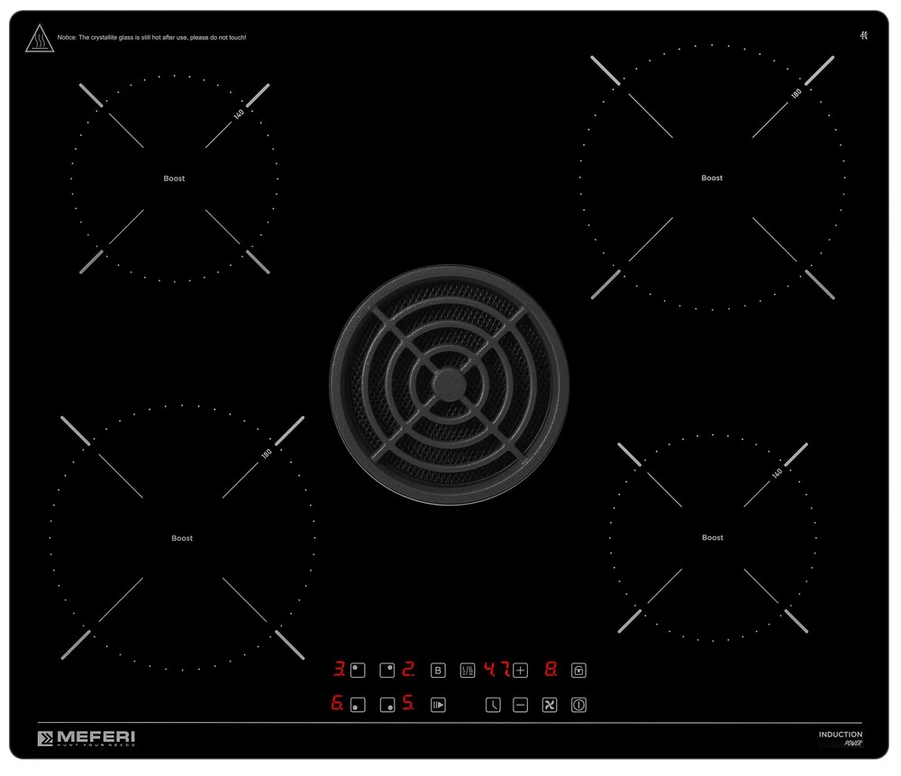 Детальное фото товара: MEFERI XSMART60BK POWER индукционная поверхность