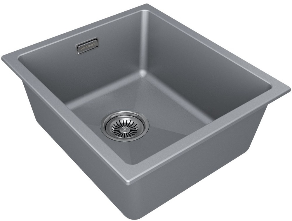 Детальное фото товара: Paulmark LUMI 41UNI, мойка, гранит, серый металлик
