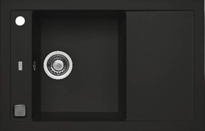 Фото товара: ALVEUS FORMIC 30 GRANITAL+ DEEP BLACK-G90, мойка, гранит, темно-черный (в комплекте с сиф. 1127749)