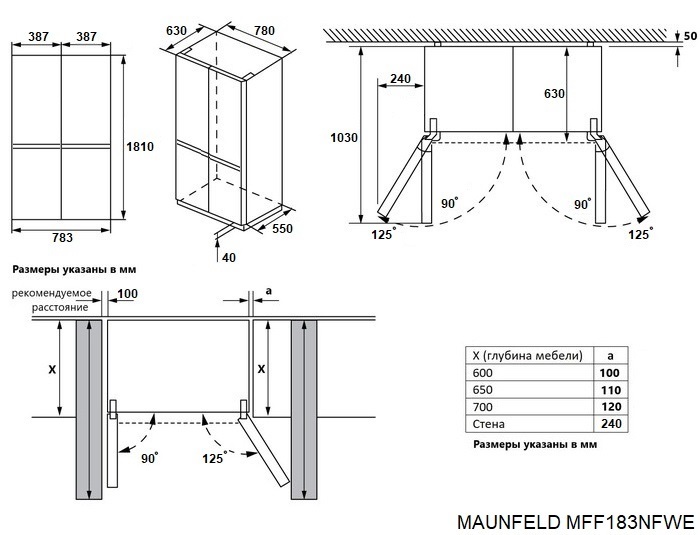 Детальное фото товара: Maunfeld MFF183NFSBE
