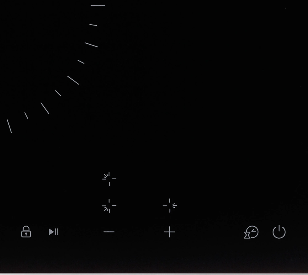 Детальное фото товара: Krona ZAUBER 45 BL TK стеклокерамическая поверхность