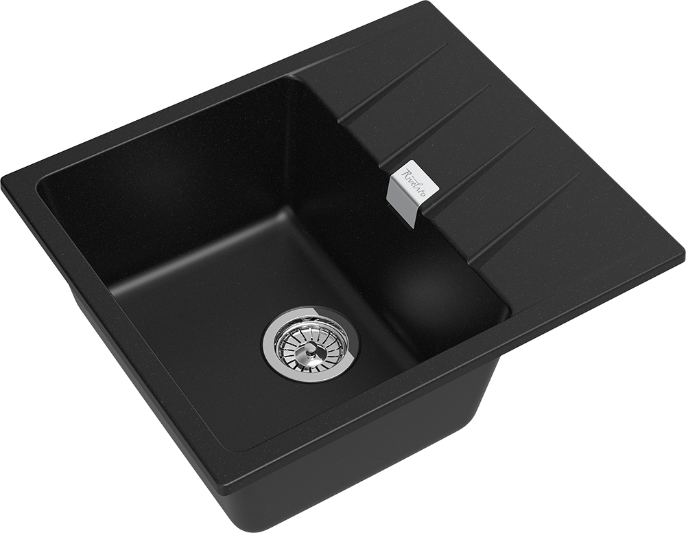 Детальное фото товара: Rivelato RAUM RM-58 nero, мойка, гранит, черный