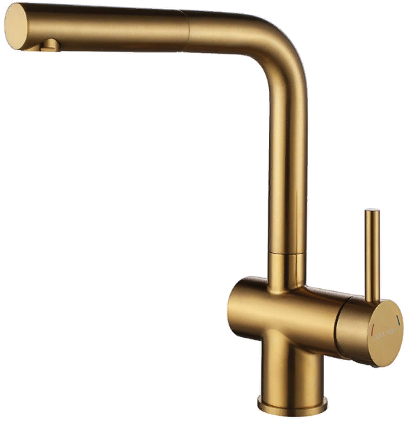 Фото товара: Paulmark DOSSE, смеситель, брашированное золото