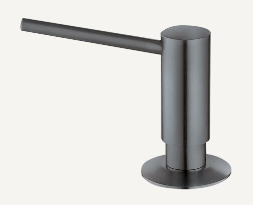 Falmec диспенсер для жидкого мыла, 250 мл. вороненая сталь Фото товара: Falmec диспенсер для жидкого мыла, 250 мл. вороненая сталь