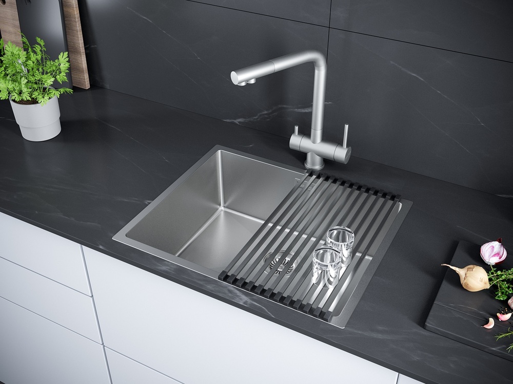 Детальное фото товара: Paulmark NEXT 54 UNI, мойка, нержавеющая сталь брашированная