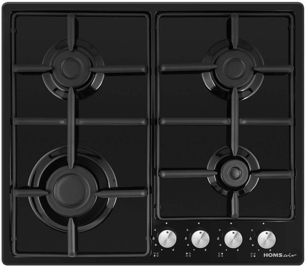 Фото товара: HOMSair HGE643BK газовая поверхность