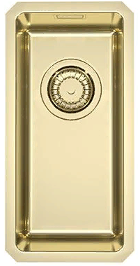 Фото товара: ALVEUS KOMBINO 10 MONARCH GOLD SAT-90, мойка, нерж. сталь, золото (в компл. с выпуском без сифона)