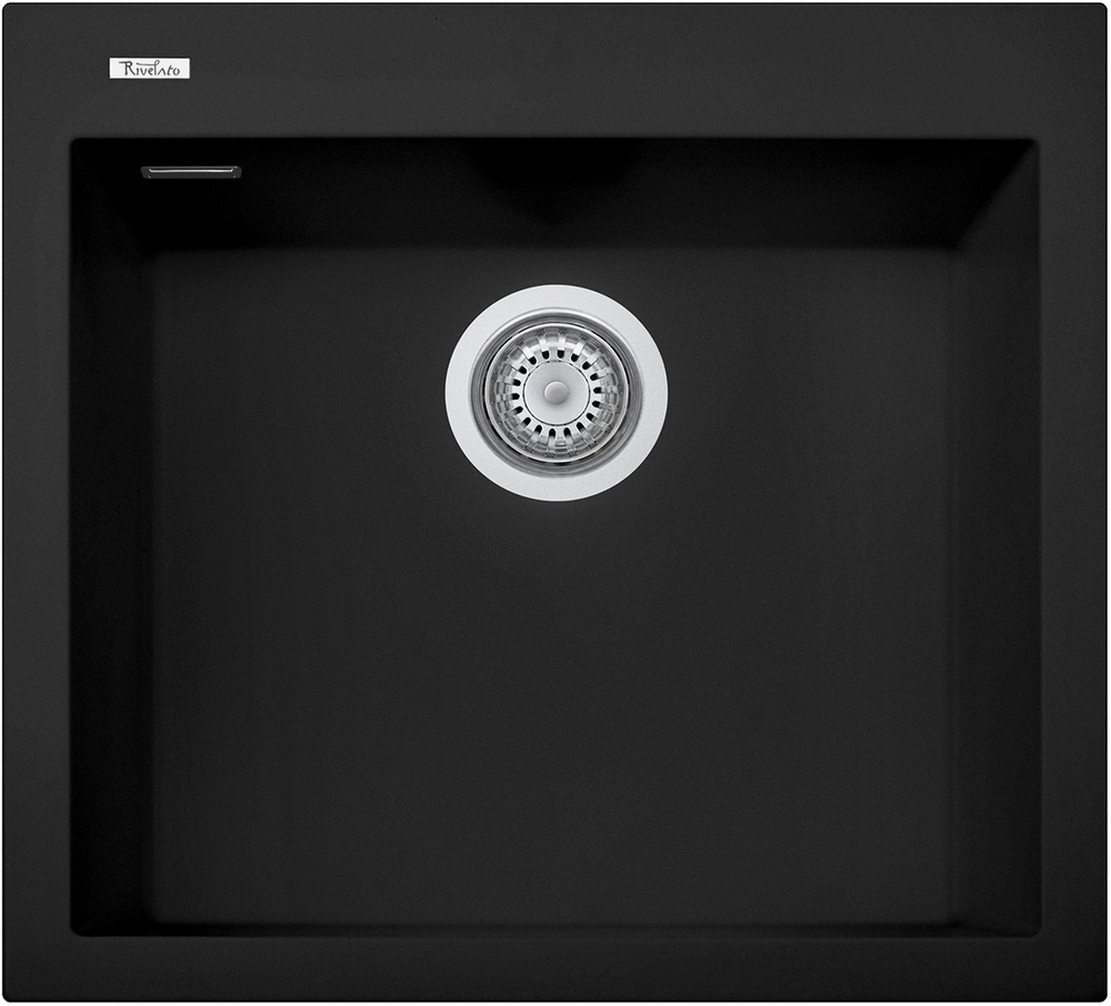 Фото товара: Rivelato ZENO ZN-5650 nero profondo, мойка, керамика, черный