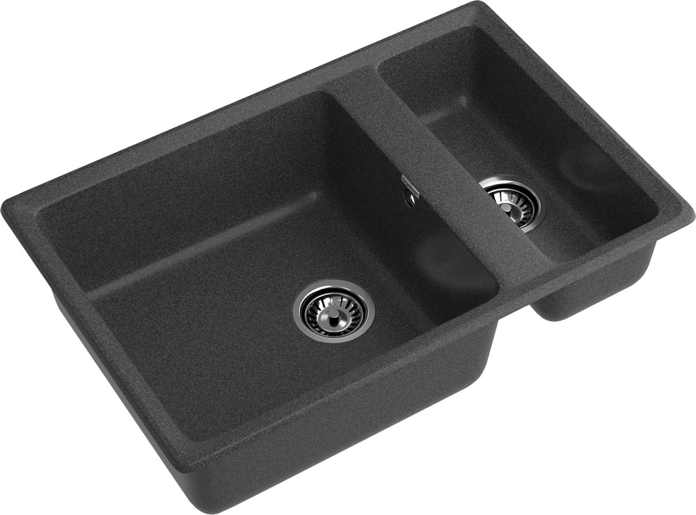 Детальное фото товара: GranFest LEVEL GF-LV-760K, мойка, мрамор, графит