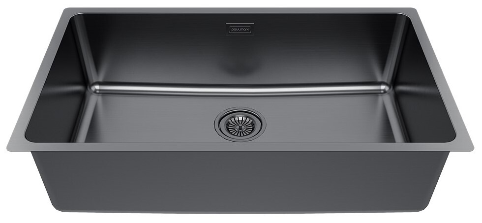 Детальное фото товара: Paulmark YUNI 76 UNI, мойка, нержавеющая сталь, вороненая сталь