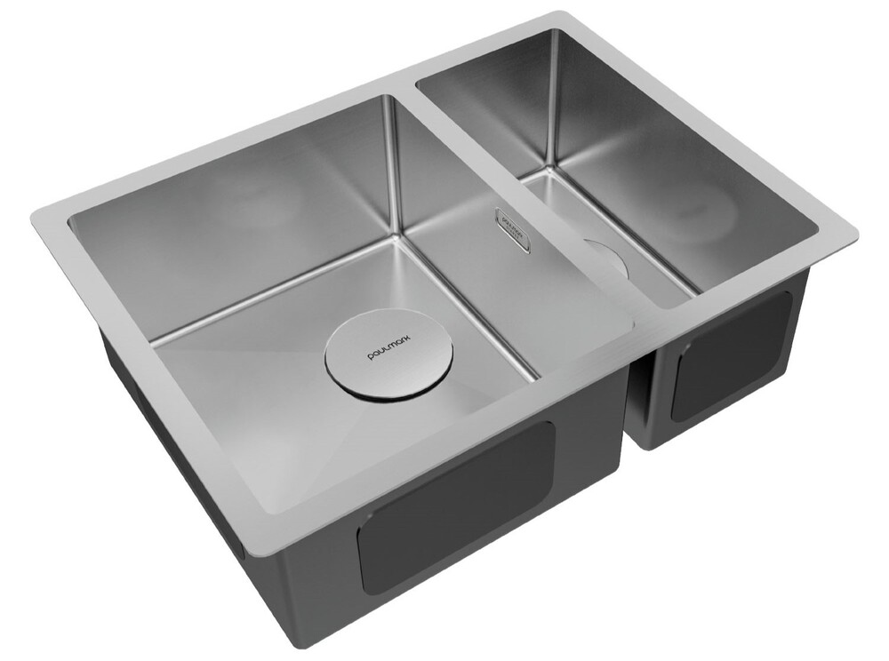 Детальное фото товара: Paulmark NEXT 58/2S UNI, мойка, нержавеющая сталь брашированная