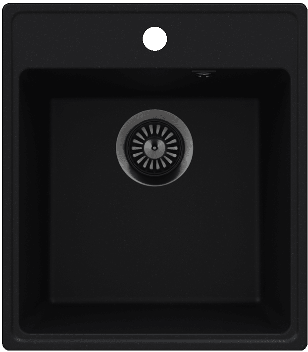 Фото товара: Maunfeld Perla 425 MFQS-425B, мойка, гранит, черный
