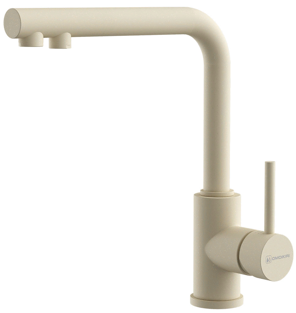 Фото товара: Omoikiri Nakagawa 2 Plus-BE, смеситель, гранит, ваниль