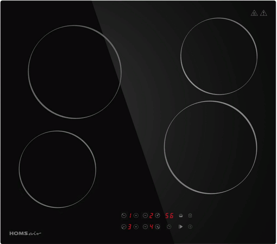 Фото товара: HOMSair HVC64BK стеклокерамическая поверхность