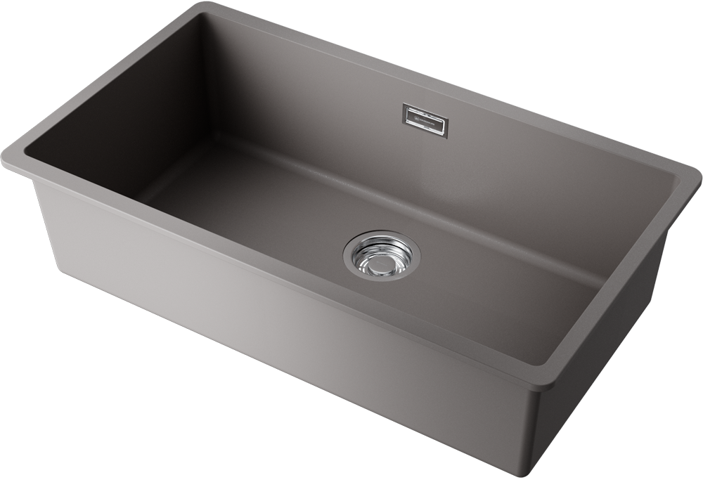 Детальное фото товара: Omoikiri Kata 74-U-GR, мойка, гранит, leningrad grey