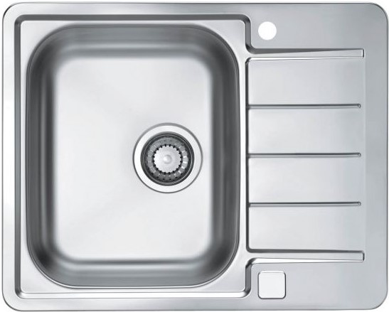 Фото товара: ALVEUS LINE MAX 110 SAT-90, мойка, нержавеющая сталь (в комплекте с сифоном 1127251)