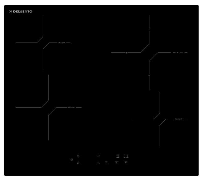 Фото товара: Delvento V60D24S121 стеклокерамическая поверхность