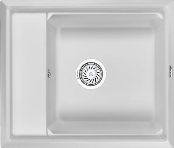 Фото товара: GRANULA 6004 мойка, гранит, арктик (белый)