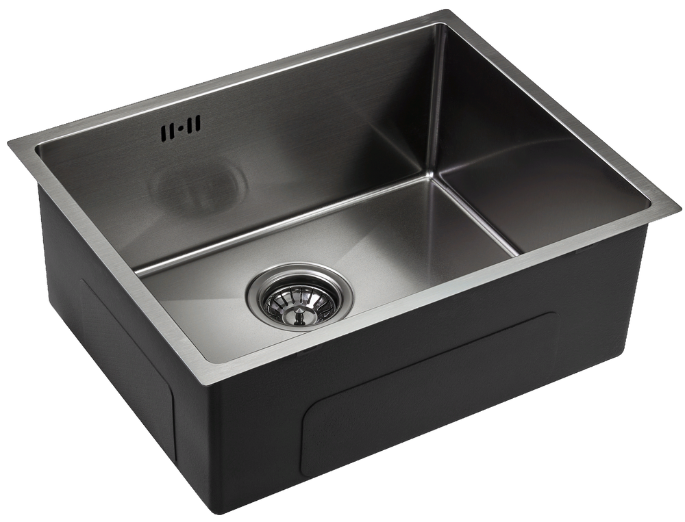 Детальное фото товара: Emar EMB-123 PVD Nano Dark, мойка, нержавеющая сталь, вороненая сталь