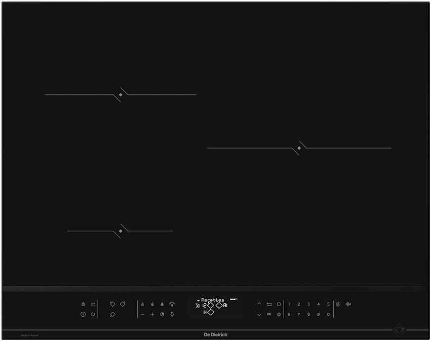 Фото товара: De Dietrich DPI4321B индукционная поверхность