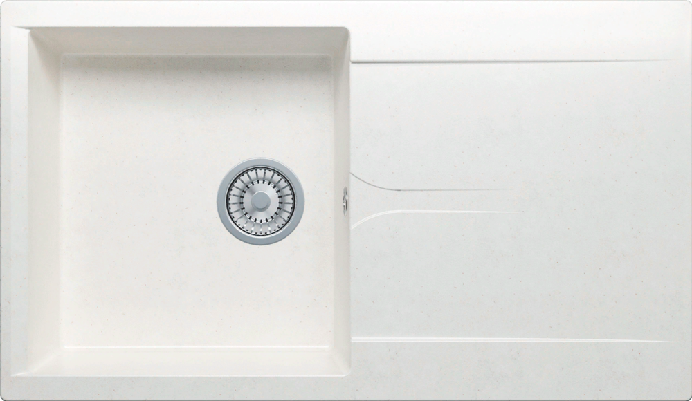 Фото товара: Polygran GALS-860, мойка, мрамор, белый хлопок 36