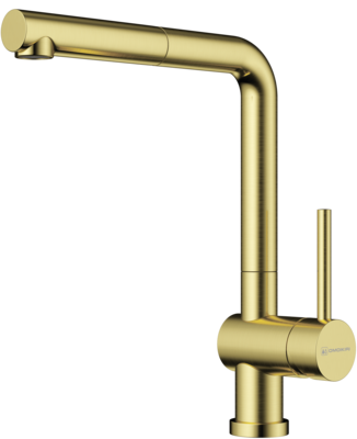 Omoikiri Akashi-S-LG, смеситель, светлое золото Детальное фото товара: Omoikiri Akashi-S-LG, смеситель, светлое золото