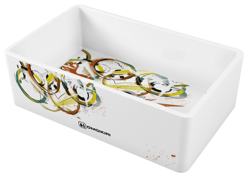 Фото товара: Omoikiri Mikura 76-Tokyo 3, мойка, керамика, белый