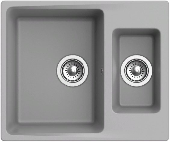 Ewigstein Gerd G- 60K, мойка, гранит, серый металлик Детальное фото товара: Ewigstein Gerd G- 60K, мойка, гранит, серый металлик