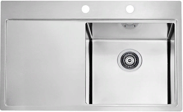 Фото товара: ALVEUS PURE 40R KMB 90, мойка, нержавеющая сталь, правая (в комплекте с сифоном 1127252)