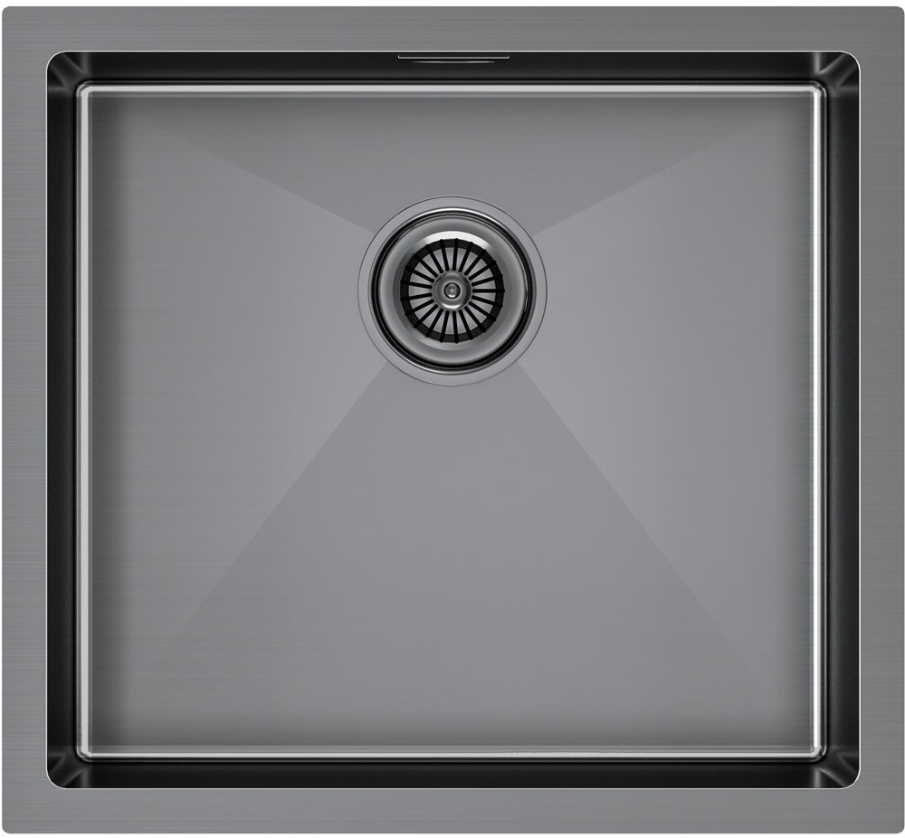 Фото товара: Paulmark GERBERG 48 UNI, мойка, нержавеющая сталь, вороненая сталь