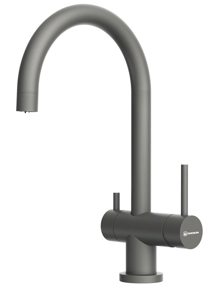 Фото товара: Omoikiri Yamada-P-PL, смеситель, гранит, платина