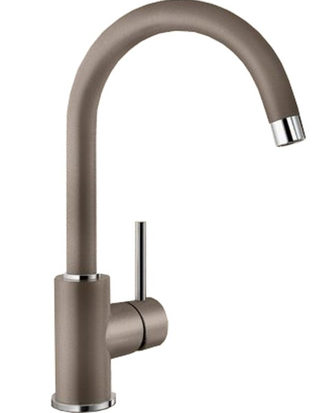 Фото товара: Blanco Mida, смеситель, гранит, серый беж 