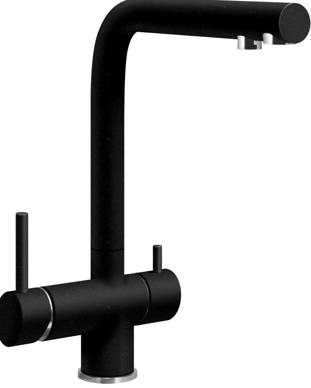 Фото товара: LAVA SG14 LAVA, смеситель, гранит, черный металлик