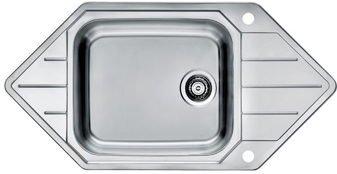 Фото товара: ALVEUS PRAKTIK 130 SAT 90 FI, мойка, нержавеющая сталь (в комплекте с сифоном 1127251)
