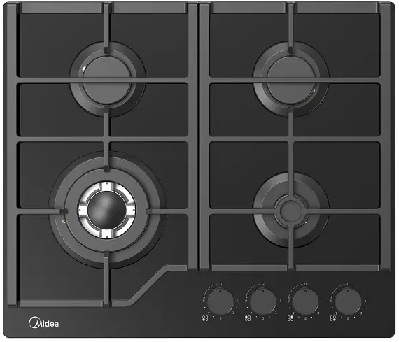 Фото товара: Midea MG693TGB газовая поверхность