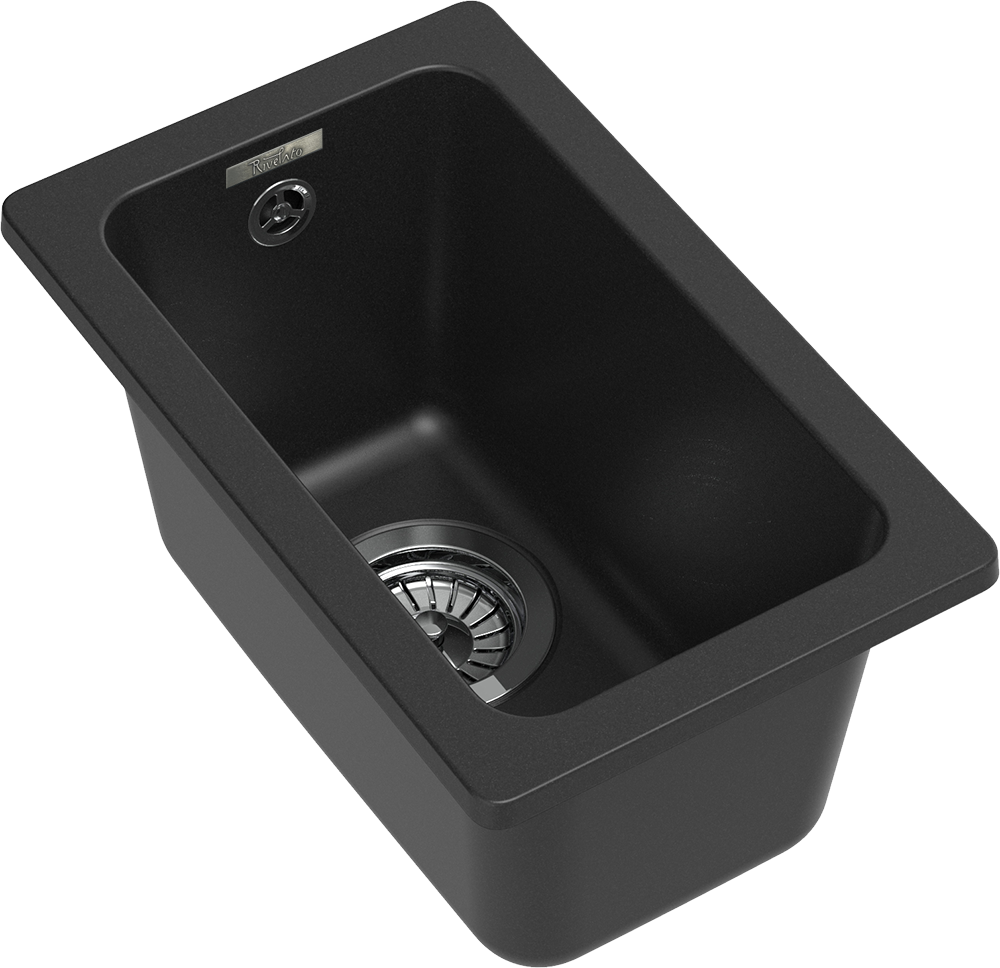 Детальное фото товара: Rivelato BERKANA BK-25 antracite, мойка, гранит, антрацит