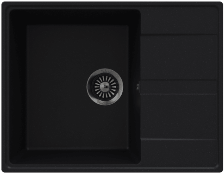 Фото товара: Maunfeld Lacrima 650 MFQS-650B, мойка, гранит, черный
