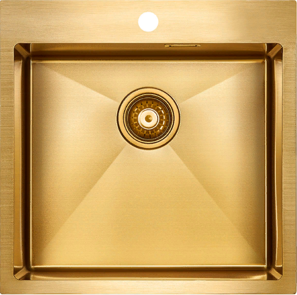 Фото товара: Paulmark VELTEN 51, мойка, нержавеющая сталь, брашированное золото