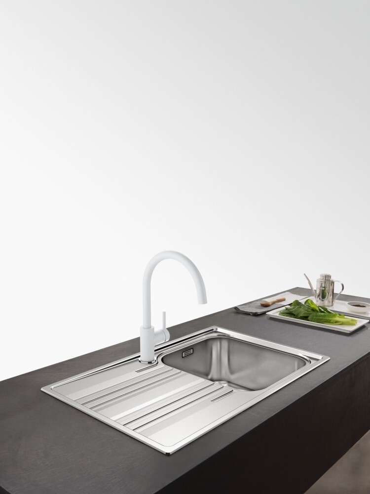 Детальное фото товара: Franke Lina XL, смеситель, гранит, белый