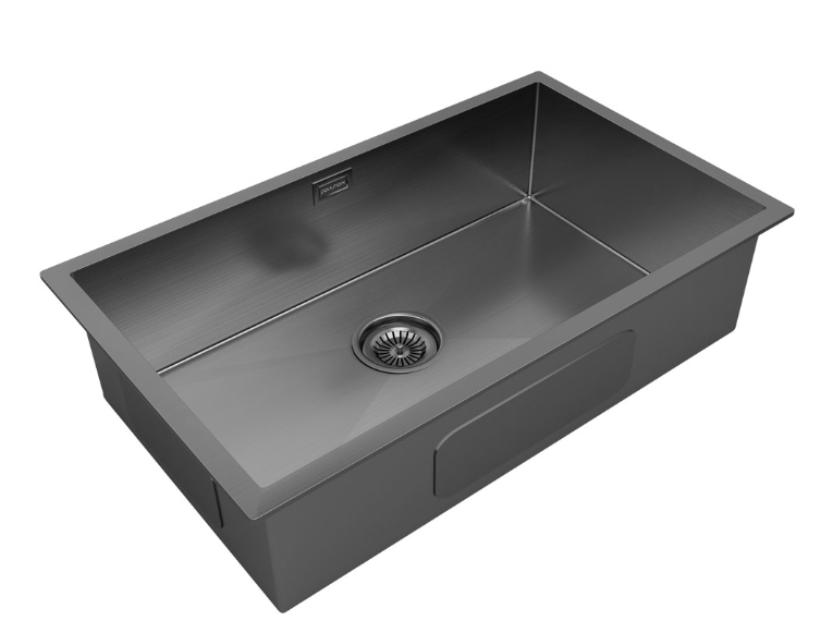 Детальное фото товара: Paulmark GERBERG 74 UNI, мойка, нержавеющая сталь, вороненая сталь