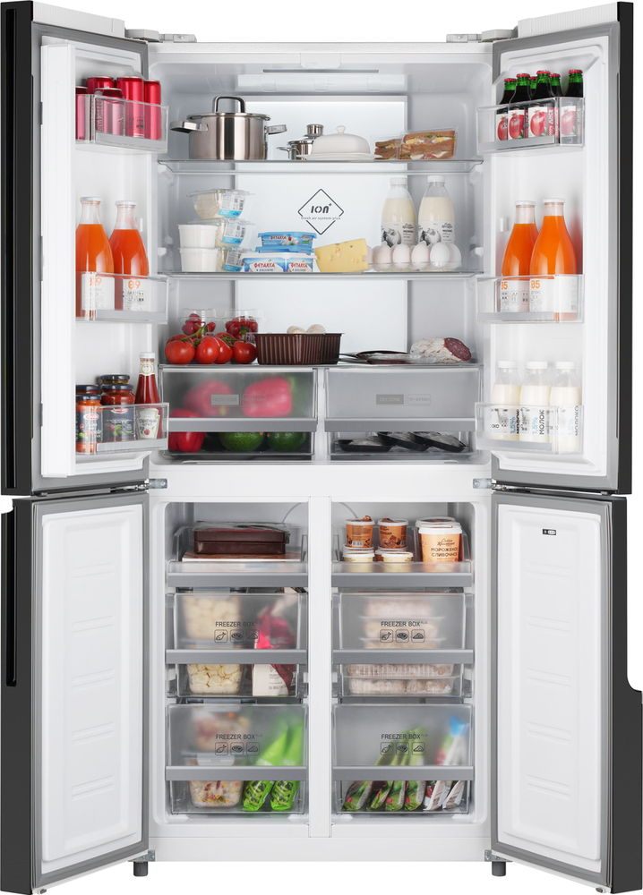 Детальное фото товара: Weissgauff WCD 450 White Rock Glass NoFrost Inverter