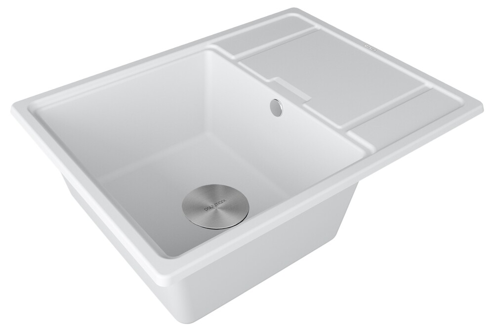 Детальное фото товара: Paulmark FLUGEN 50-650, мойка, гранит, белый