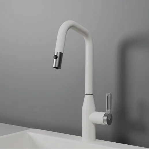 Фото товара: GRANULA 8171 смеситель, гранит, арктик (белый)